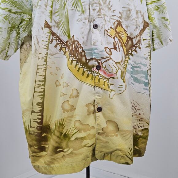 Disneyland Resort Mickey Mouse Hawaiian All-Over Full Print Shirt | Men's XXL - Picture 10 of 16